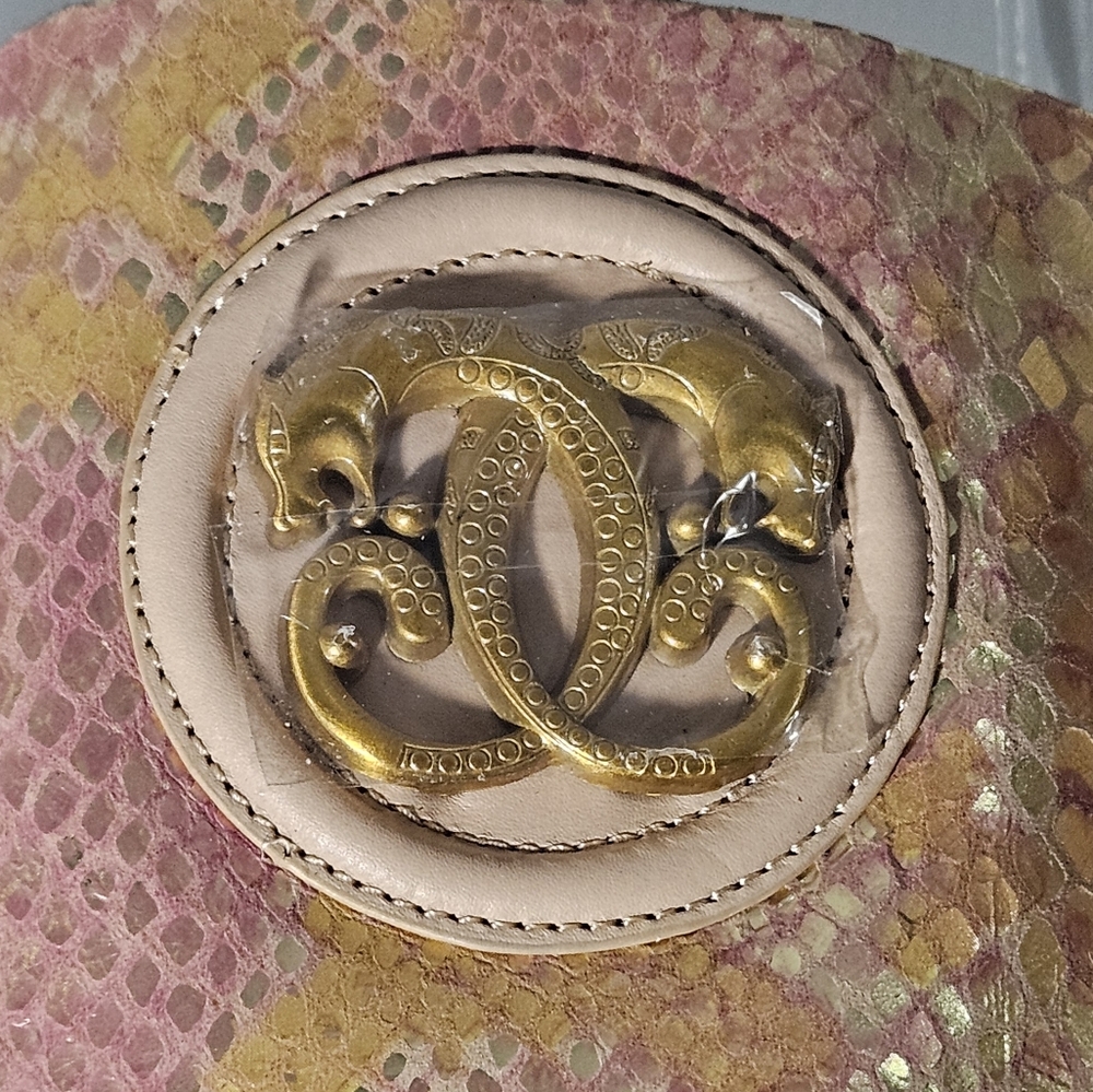 Sharif Pink and Gold Iridescent Tote Bag W/wallet & Dusty - Picture 6 of 16